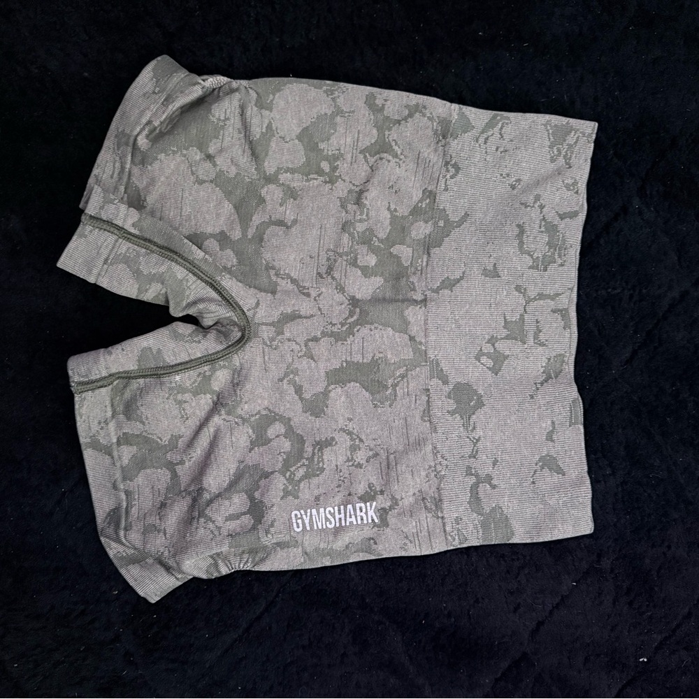 Gymshark Green Patterned Workout Shorts